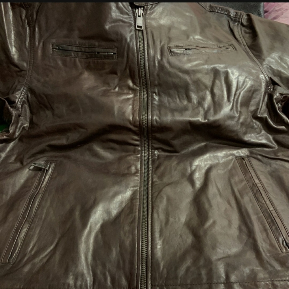 Andrew Marc Men Leather Jacket - Picture 2 of 16